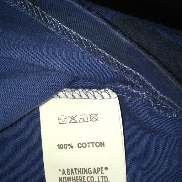 A Bathing Ape blue camo shirt - Picture 3 of 4